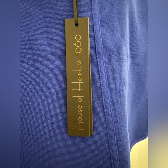 House of Harlow Royal Blue Sweater Crop Top - Picture 3 of 3